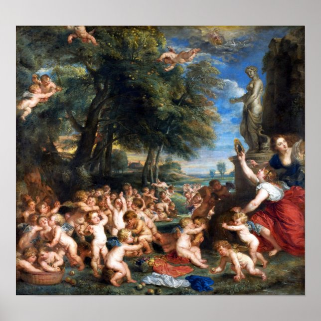 Póster Rubens - Adoración De Venus (Frente)