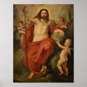 Póster Rubens - Cristo triunfa sobre la muerte y el pecad