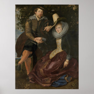 Póster Rubens e Isabella Brant en la ducha de miel