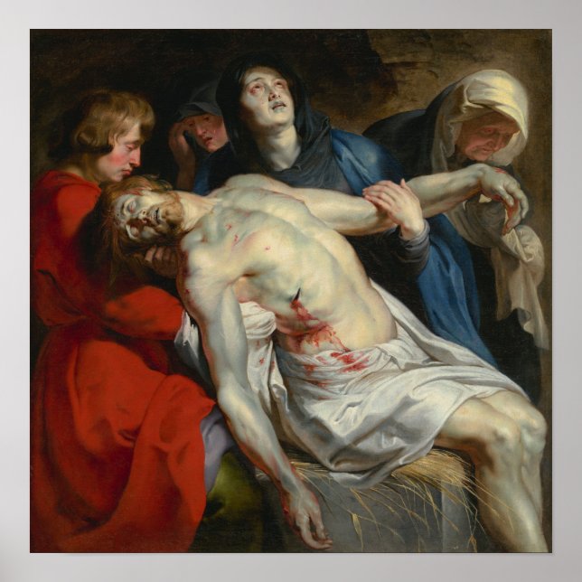 Póster Rubens - Entierro (Frente)