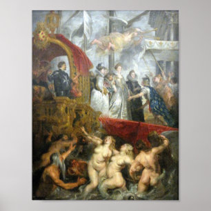 Póster Rubens - Llegada de la Reina a Marsella (Louvre)