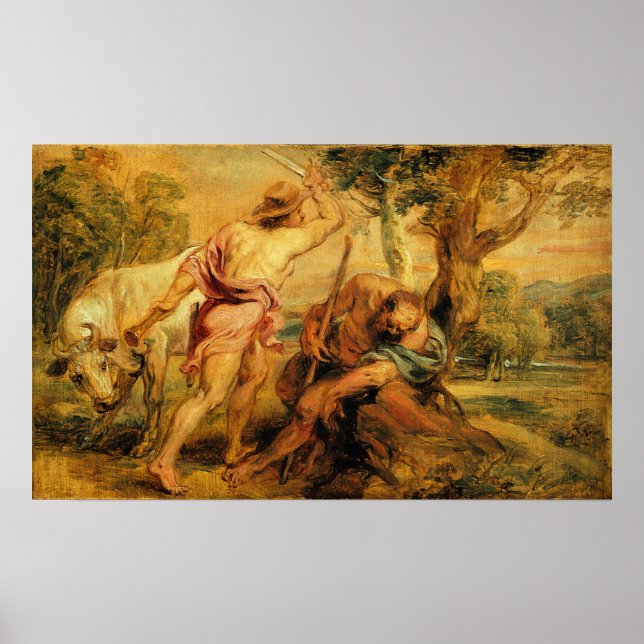 Póster Rubens - Mercurio y Argos 1636 (Frente)