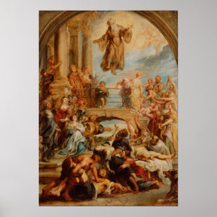 Póster Rubens - Milagros de San Francisco de Paula