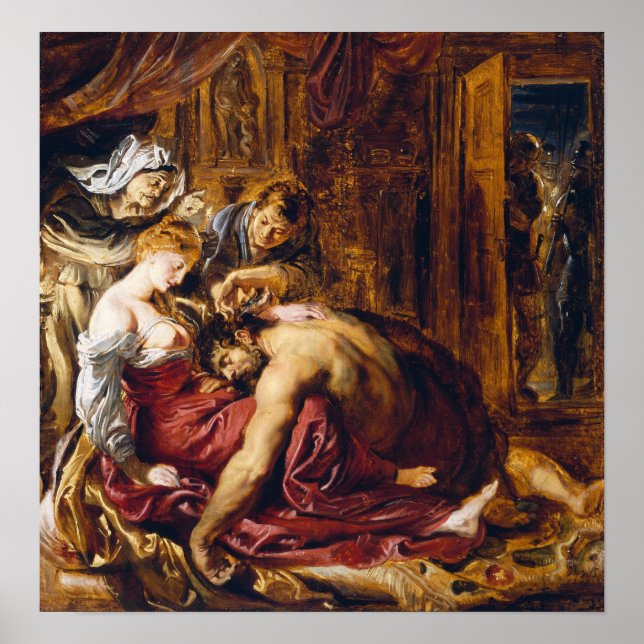Póster Rubens - Sansón y Dalila (Frente)