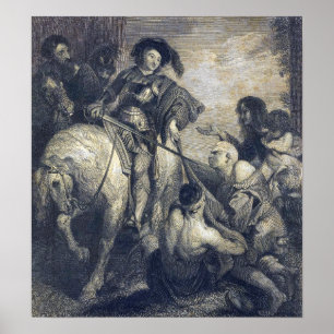 Póster Rubens - St Martin Dividing His Cloak