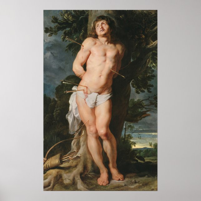 Póster Rubens - St. Sebastian (Frente)