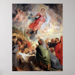 Póster Rubens - Suposición de la Virgen