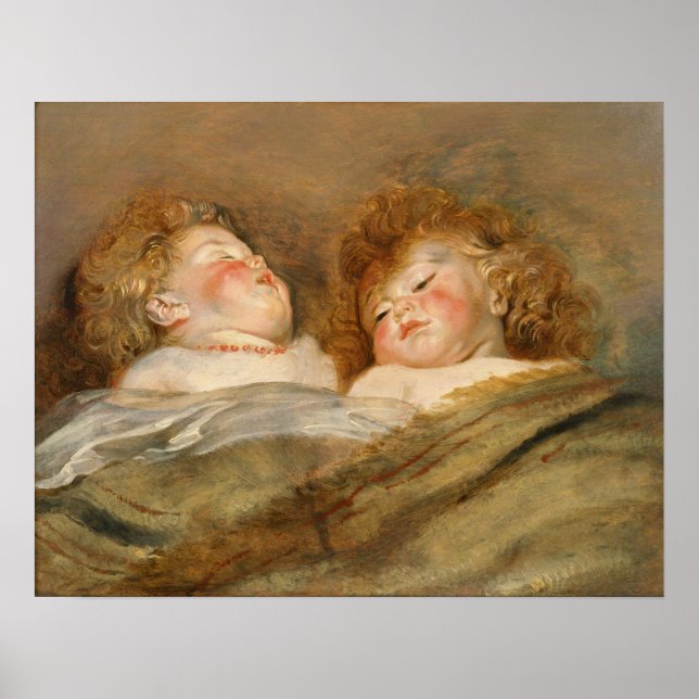 Póster Rubens - Two Sleeping Children (Frente)