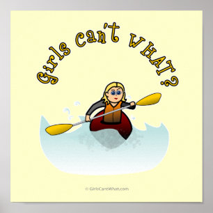 Póster Rubia Kayaker