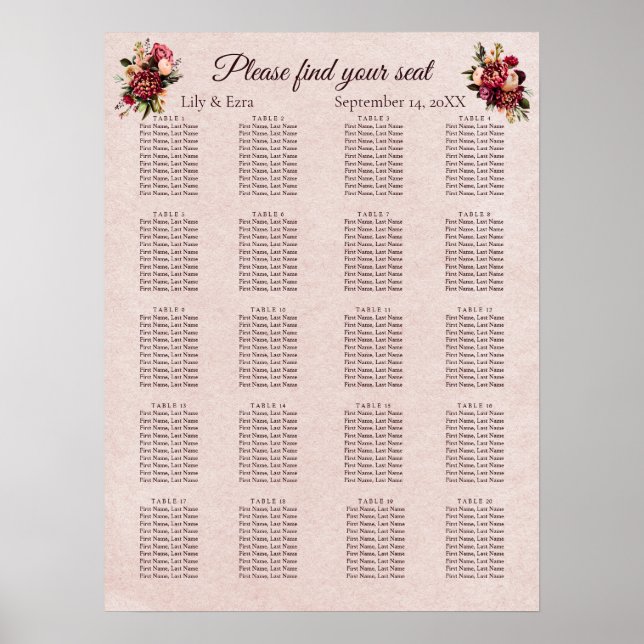 Póster Rubor (Frente)