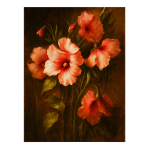 Póster Rubor de Hibiscus