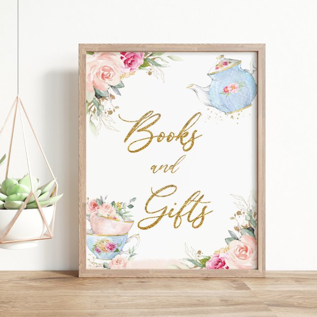 Póster Rubor Floral Tea Fiestas Libros y Regalos Baby Sho (Subido por el creador)