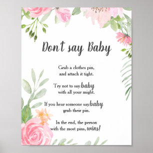 Póster Rubor Peonies no dice Poster bebé