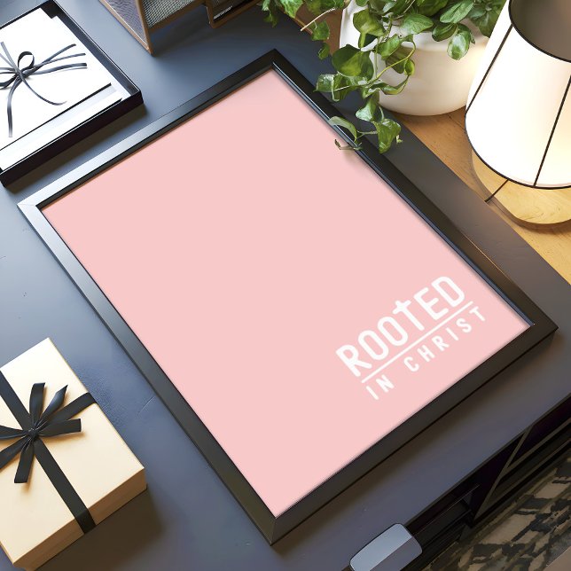 Póster Rubor Pink Rooted Christian faith letter Poster (Subido por el creador)