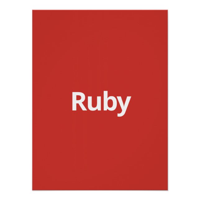 Póster Ruby (Anverso)