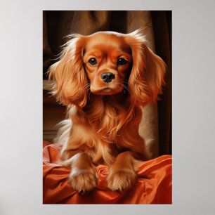 Póster Ruby Cavalier King Charles Spaniel