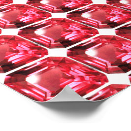 Póster Ruby Gemstone Pink