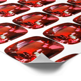 Póster Ruby Gemstone Red