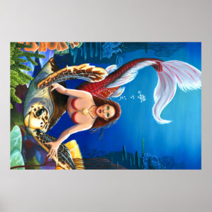 Póster Ruby Mermaid Poster