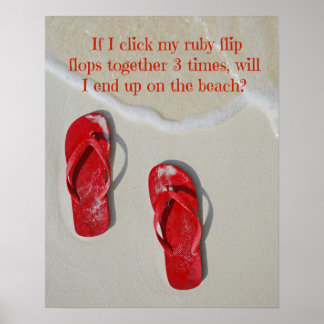 Póster Ruby Red Flip Flops