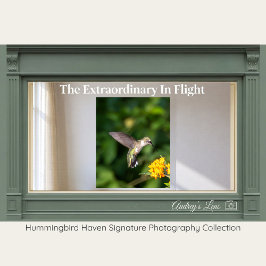 Póster Ruby-Throated Hummingbird Fine Art Photography 