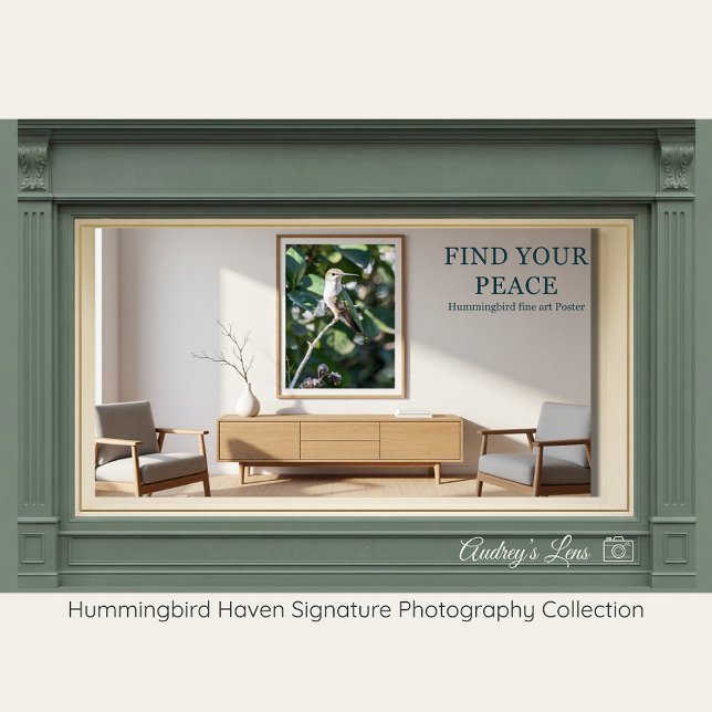 Póster Ruby-Throated Hummingbird Fine Art Photography  (Subido por el creador)