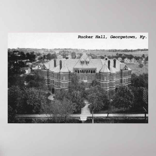 Póster Rucker Hall, Georgetown College, Kentucky (Frente)