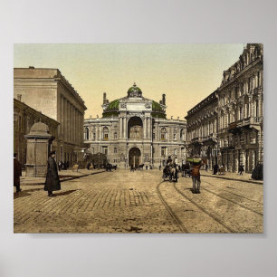 Póster Ruda Richelieu, Odessa, Rusia, (es decir, Ucrania)