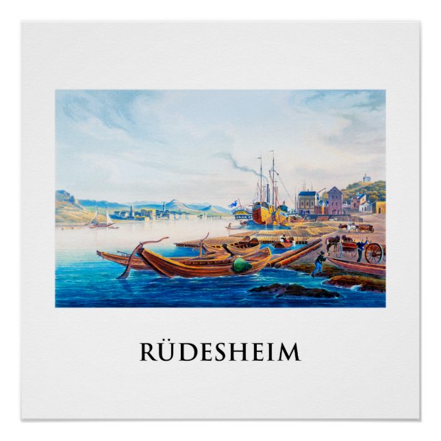 Póster Rüdesheim, Alemania 01B (Anverso)