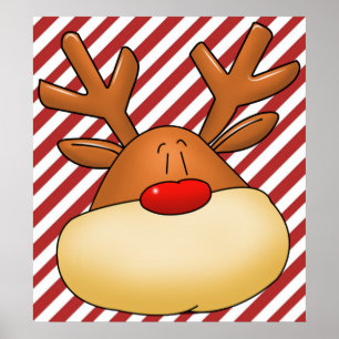 Póster rudolph head poster