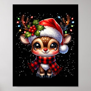 Póster Rudolph La Nariz Roja Reno Para Niños Y Cristma