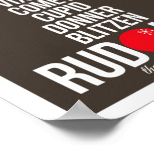 Póster Rudolph Simple Print