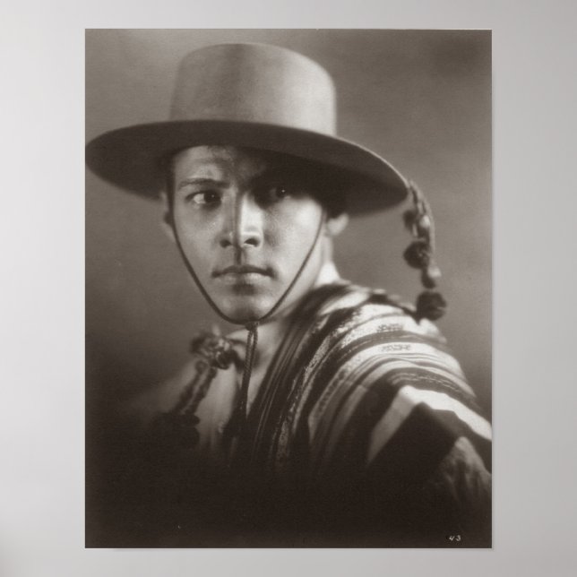 Póster Rudolph Valentino Matte Poster (Frente)