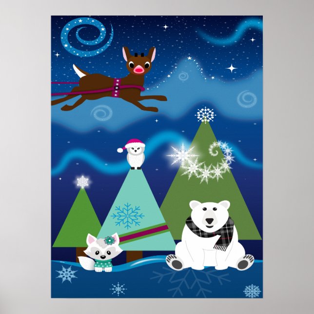 Póster Rudolph Y Amigos (Frente)