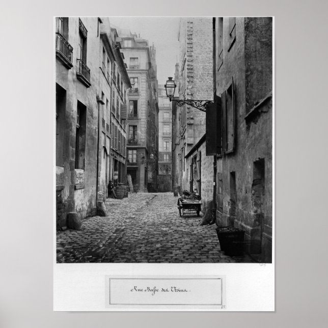 Póster Rue Basse des Ursins, París, 1858-78 (Frente)