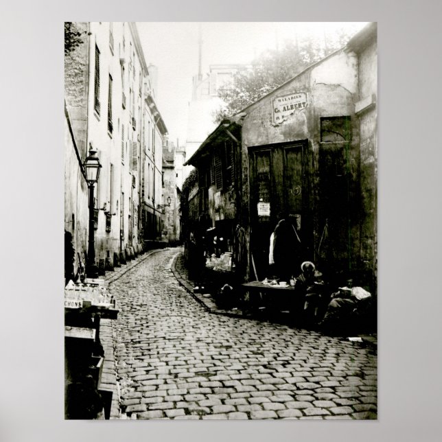 Póster Rue du Jardinet y el callejón sin salida (Frente)
