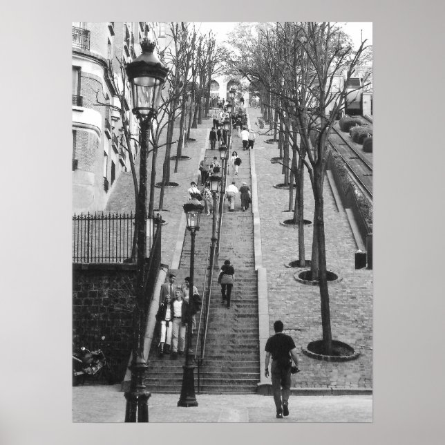 Póster Rue Foyatier, Montmartre, poster de París (Frente)