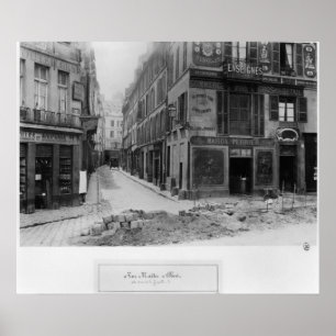 Póster Rue Maitre Albert Paris, 1858-78