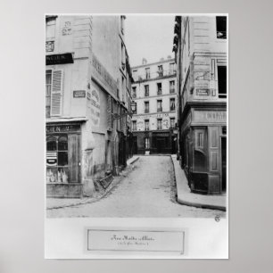 Póster Rue Maitre Albert Paris, 1858-78