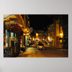 Póster Rue St. Louis Horse Drawn Carriage Quebec Poster