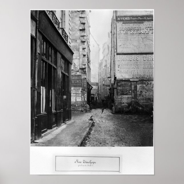 Póster Rue Tirechape, from rue de Rivoli, Paris (Frente)