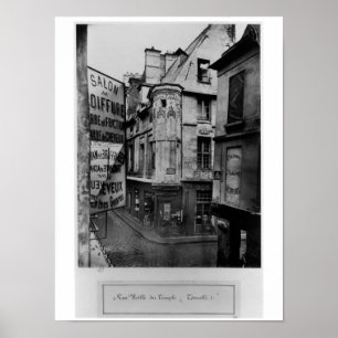 Póster Rue Vieille-du-Temple, Paris, 1858-78