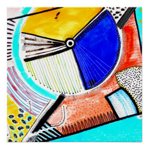 Póster Rueda abstracta