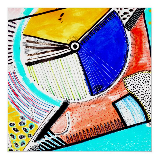 Póster Rueda abstracta (Anverso)