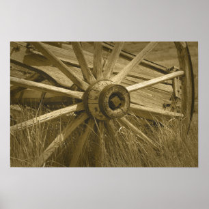 Póster Rueda de carrete Bodie Sepia Poster 2