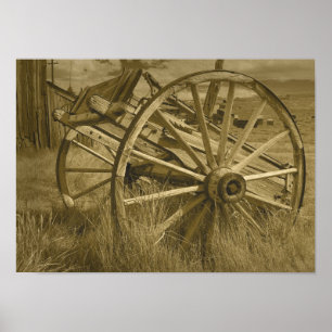 Póster Rueda de carrete Bodie Sepia Poster 3