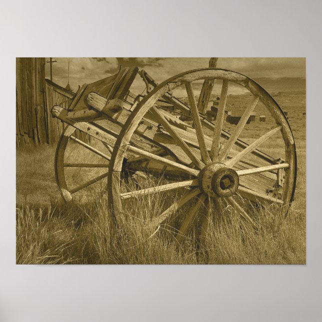 Póster Rueda de carrete Bodie Sepia Poster 3 (Frente)