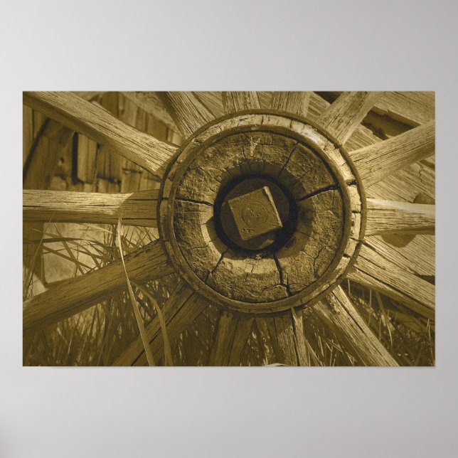 Póster Rueda de carrete de Bodie Sepia Poster 1 (Frente)