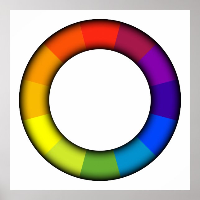 Póster rueda de color (Frente)