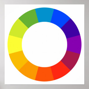 Póster Rueda de color III